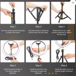 Deeshora 7 feet tripod flash ring light ,Phone holder ,lapel mic,remote control Monopod, Monopod Kit, Tripod, Tripod Ball Head, Tripod Bracket, Tripod Kit image 4