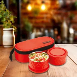 trueware Assorted Munch Soft 600ml Stainless Steel & Plastic Lunch Box-picture-20