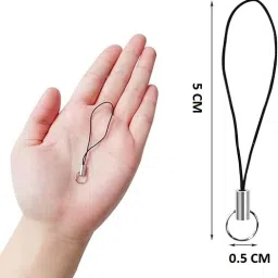 MOREL STRING ROPE CORD NYLON WITH JUMP RING CLASP FOR CELLPHONE COVER KEYRING PENDRIVE Strap image 2
