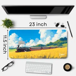 Eshaaver Anime printed mouse pad Rubber Base & Smooth Surface for Computer. Mousepad image 2