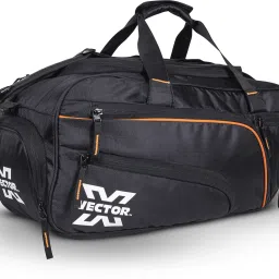60 L Gym Duffel Bag - TITAN 60 L Stylish Light Weight High Quality/Travel Bag/Gym KIt Bag/Luggage Bag - Black-image-1