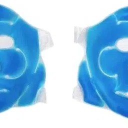 Aqua Face Cooling Mask Cool Gel Ice Pack for BLUE FACE MASK 2 PC Face Shaping Mask-image-22