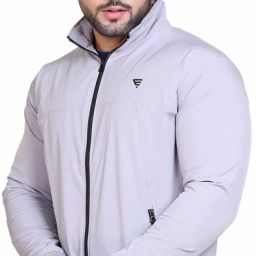 E-MAX Casual Windcheater For Mens Solid Men Wind Cheater-image-10