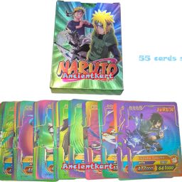Naruto Rainbow Shinning PVC waterproof cards set of 55-13