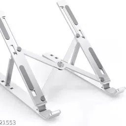 Yadav traders Tabletop Ergonomic Aluminum|Lightweight Desktop Holder Lap Desks Adjustable Laptop Stand Foldable Portable Compatible,Foldable, Tablet Stand Aluminium Desk Stand Laptop Stand with Adjustable Height Compatible with Universal Laptops-19