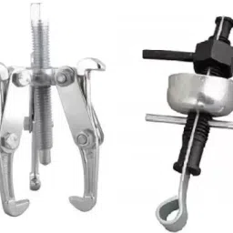 Combo of 4 Inch Bearing Gear Puller 3 Legs and Fan Puller 6201 6202 Lever Tool-46
