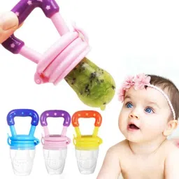 Baby Fruit Feeder Pacifier Set of 3 – Safe Silicone Teething Nibbler Toys Feeder-23