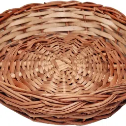 Multipurpose Decorative Hand Woven Cane/ bamboo round tray Wooden Fruit & Vegetable Basket-image-27