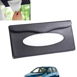 Universal Leatherite Rectangle Black Tissue Box For Car/office/Home-28 Vehicle Tissue Dispenser-image-93