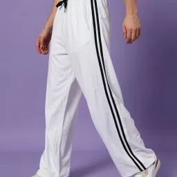Mens Striped Regular Fit White Casual Pajama. Men Pyjama-image-39