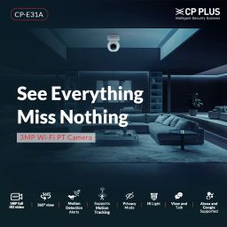 CP PLUS CP-E31A 3MP 360 Motion Detection, 2-Way Talk & Night Vision Security Camera image 2