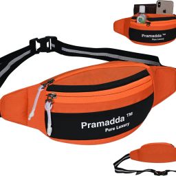Pramadda Pure Luxury Stylish Tango Orange Yolo Fanny pack for Boys girls | Waist Pouch for Men Women Travel | Small Travelling Hiking Trekking Hip Bags | Sports Hiking Trekking Cycling Bags. Fanny Pack | Waist Pouch | Bum Bags-image-23