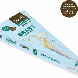 Scissor 10" Brass (Prime) Kandhar, Ideal for Heavy Weight & Multi Layer Fabrics, Scissors-image-49