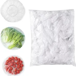 100pcs Food Storage Covers Lids Elastic Stretch Plastic Wrap for Food Wrap Lids 14 inch Lid Set, Pack of 100-image-77