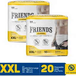 Classic Pants with odour lock and Anti-Bacterial Absorbent Core Adult Diapers - XXL-23