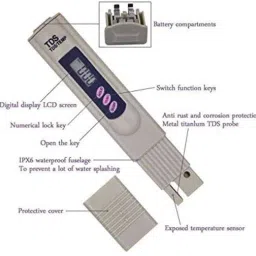 shapure Ph & Tds Meter Combo with ±0.1Ph 0.6" LCD Mini Digital Pen Style Ph-Meter Set Digital TDS Meter image 2