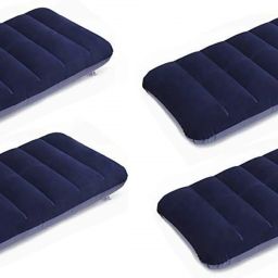 Polyester Fibre Solid Travel Pillow Pack of 4-12
