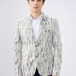 killer Men Printed Single Breasted Casual Blazer-picture-31