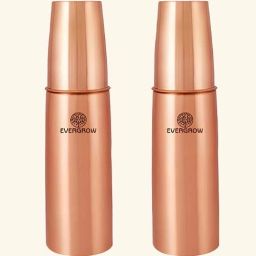 Copper Bottles For Water Drinking 2 Liters (1 liter each) combo set of 2 1000 ml Bottle-31