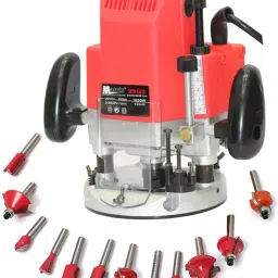 MATRIX RR12 POWERFUL Wood working router machine combo 12mm with bits 12 PCS MULTI SHAPES ROUTER/TRIMMER BIT SET COMBO Rotary Tool (12 mm) 11500-23000 rpm Power Input : 1850 W Rotary Tool-0