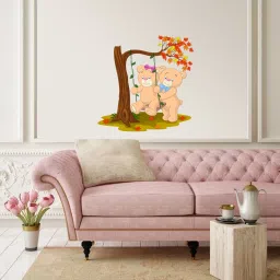 god & god's 51 cm Two bears on the swing 571 Self Adhesive Sticker image 4