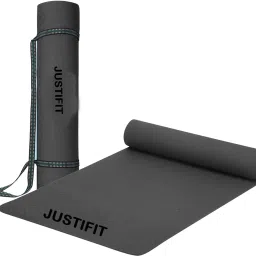 Anti-Skid with Carry Strap for Home Gym & Outdoor Workout Grey 4 mm Yoga Mat-image-91