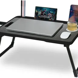 BLACK - A1 Wood Portable Laptop Table-24