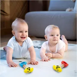 Rolly Rattle Non Toxic Bright and Colorful Rattles Baby Boy Girl .(Pack of 3)) Rattle-29