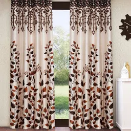 home sizzler 153 cm (5 ft) Polyester Semi Transparent Window Curtain (Pack Of 2)-picture-32