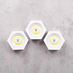 WunderVoX 3Pcs Remote Control LED Tap Wall Light Ceiling Lamp-7