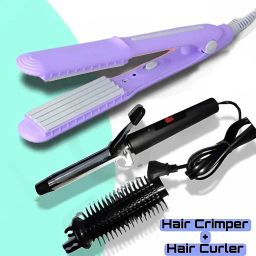 MARSELITE Combo of (INOVA) Hair Curler & Hair Crimper Machine for Girls Hair Rollers Personal Care Appliance Combo-image-99