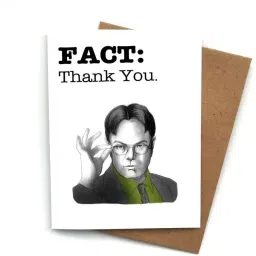 OFFICE SITCOM A5 LAMINATED GREETING CARD Greeting Card-image-55