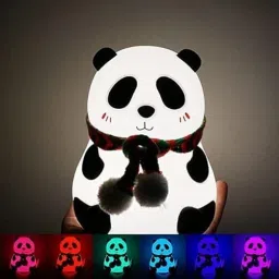 tap panda lamp night Silicone Panda Night Night Lamp-12