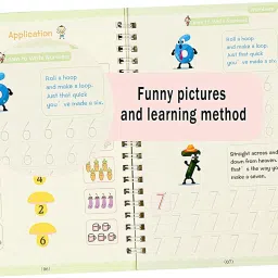 kitty flex 4 Pack Magic Reusable Practice Copybook for Kids,Sank Magic Practice Copybook Handwriting Book,Magic Practice Copybook Set image 5