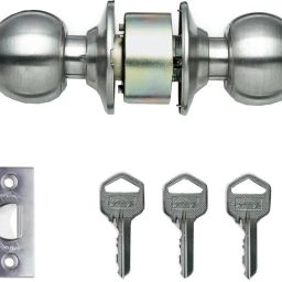 Cylindrical Lock Premium Stainless Steel Finish Lock-image-5