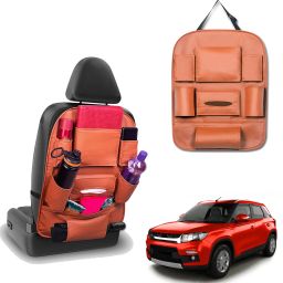 Peepsstore pack of 1 Tan,Orange colour car organizer bags for Brezza 2016 Car Multi Pocket-image-66
