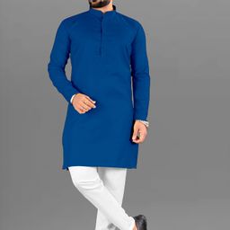 poshside Men Cotton Blend Kurta Pyjama Set-picture-18