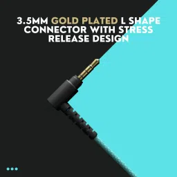 mozu Audiology 100, L Shape Jack, Volume Controller, Built in Mic Wired Headset image 3