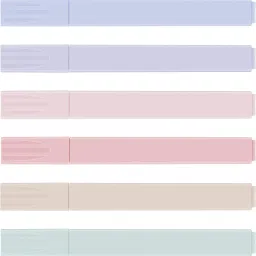 Aesthetic Pastel Cute Highlighters | Mild Colors With Soft Chisel Tip | No Bleed-28