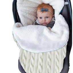Organic Knitted Woollen Fleece Baby Swaddle Wrap Sleeping Bag Sleeping Bag-image-59