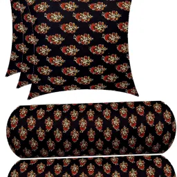 Microfibre Floral Bolster Pack of 5-30