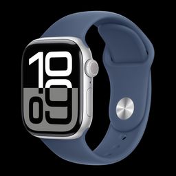 Apple Watch Series 10 GPS+Cellular with Sport Band - S/M (42mm Retina LTPO3 OLED Display, Silver Aluminium Case)-18