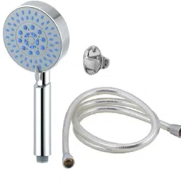 5 Gear Adjustable Rain Spray Hand Shower 1.5mtr ABS Shower Tube and Wall Hook Handheld-picture-13