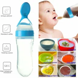 chicbunny Presents High Quality Fruit Nibbler juicer Silicone Spoon Bottle with Teether Teether and Feeder image 4
