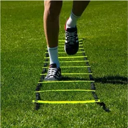 Agility Training Fitness Set with 8 Meter Ladder | 12 Inch Marker Cone 15Pc Speed Ladder-image-0