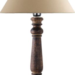 Mabel Antique Black Wood Table Lamp with Golden Shade Table Lamp-picture-7
