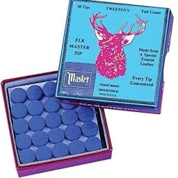 ORIGINAL ELK MASTER TIP BLUE(10MM)-50 PIECES Snooker, Pool, Billiards Cue Stick-46