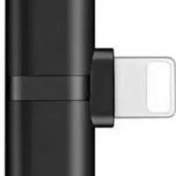 SANNO WORLD Silver, Black 2 in 1 Headphone & Charger Splitter Connector for lighting Phone Converter-26