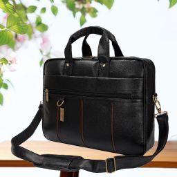 Men Black Messenger Bag-image-86