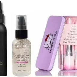 Waterproof Makeup Kit Combo For Women & Girls (Set of 3) Compact-image-2
